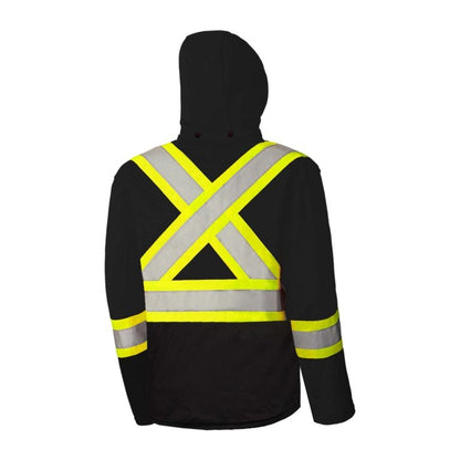 Soft Shell High Visibility Safety Jacket, 4" Reflective Tape