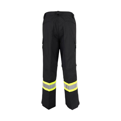 Coolworks Ventilated High Visibility Workpants, with 4" Reflective Tape - Black