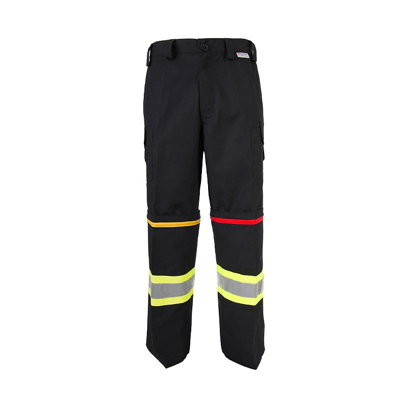 Coolworks Ventilated High Visibility Workpants, with 4" Reflective Tape - Black