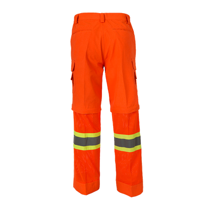 Coolworks Ventilated High Visibility Workpants, with 4" Reflective Tape - Orange