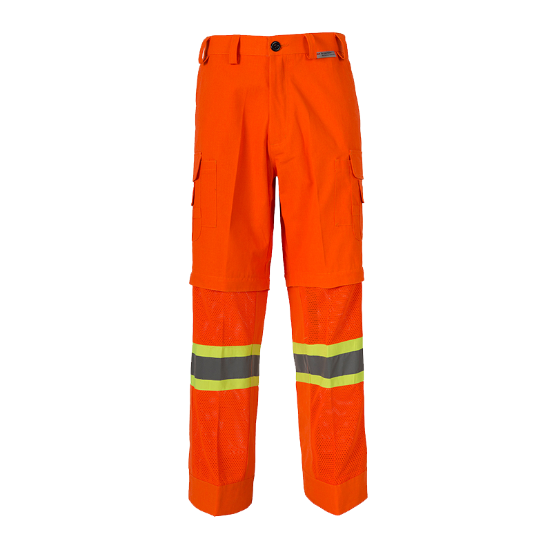 Coolworks Ventilated High Visibility Workpants, with 4" Reflective Tape - Orange