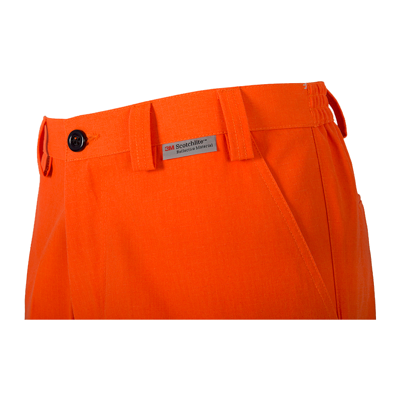 Coolworks Ventilated High Visibility Workpants, with 4" Reflective Tape - Orange