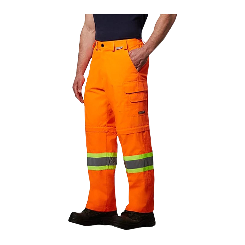 Coolworks Ventilated High Visibility Workpants, with 4" Reflective Tape - Orange