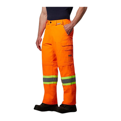 Coolworks Ventilated High Visibility Workpants, with 4" Reflective Tape - Orange